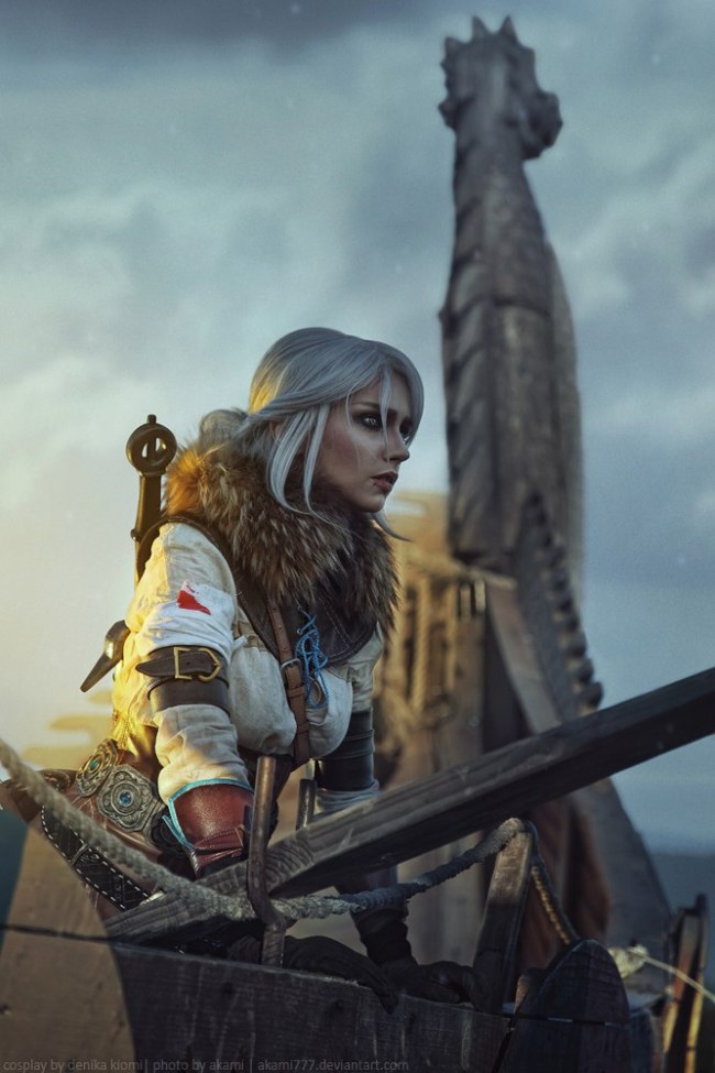 Ciri, de The Witcher 3 - cosplay por Alyona Chvidkaia