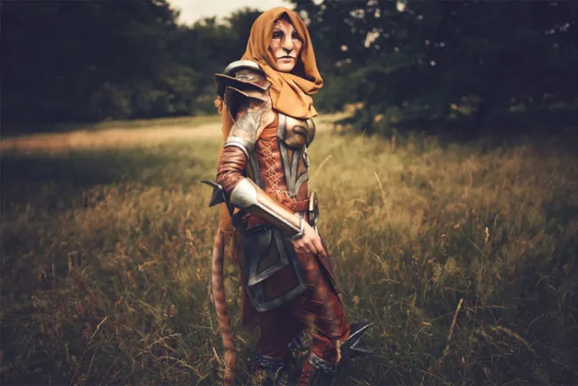 Khajiit cosplay por Lightning Cosplay