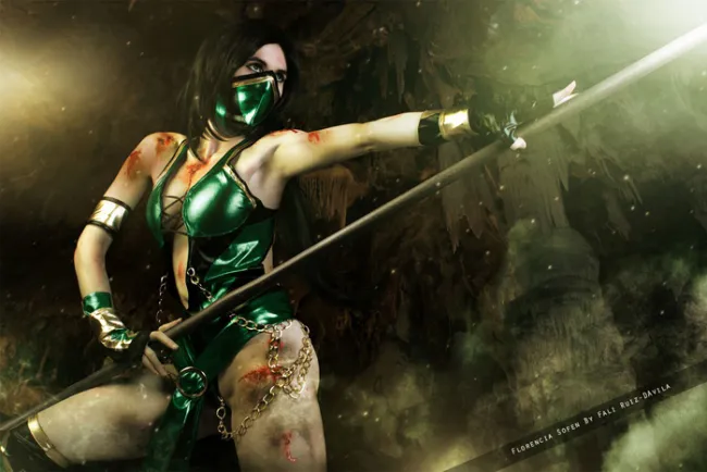 Jade Mortal Kombat cosplay por Florencia Sofen