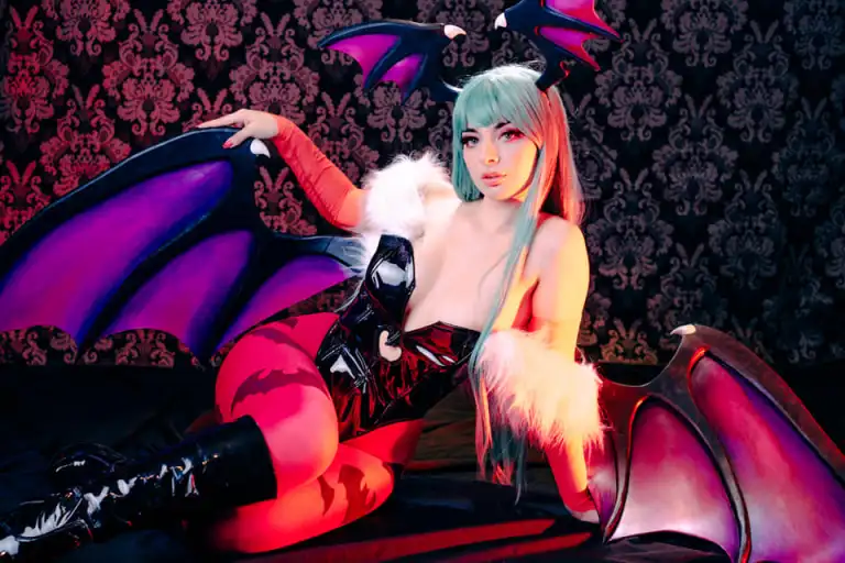 Morrigan cosplay por Valentina Kryp