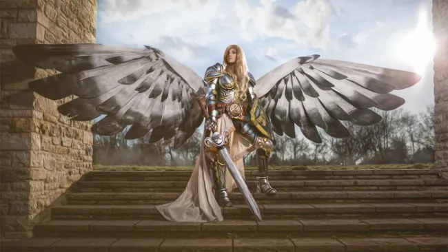 Anjo Serra Magic The Gathering cosplay por Lara Wegenaer