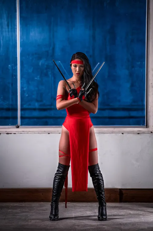 Elektra cosplay por Kim Kine