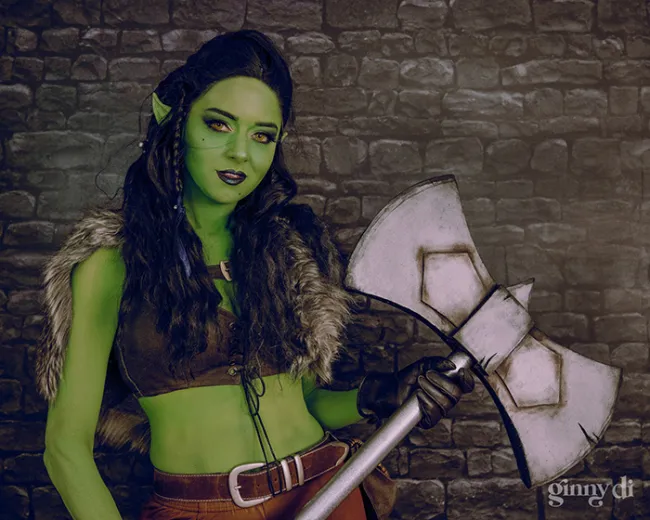 Orc cosplay por Ginny Di