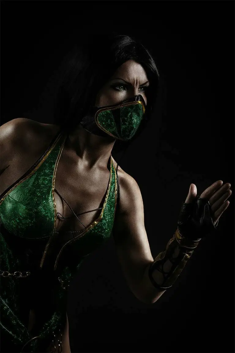 Jade Mortal Kombat cosplay por Kitana