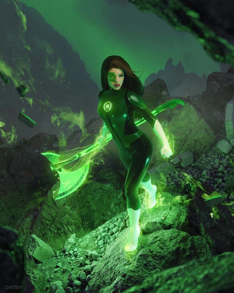 Jessica Cruz, Lanterna Verde – cosplay por Kamiko Zero