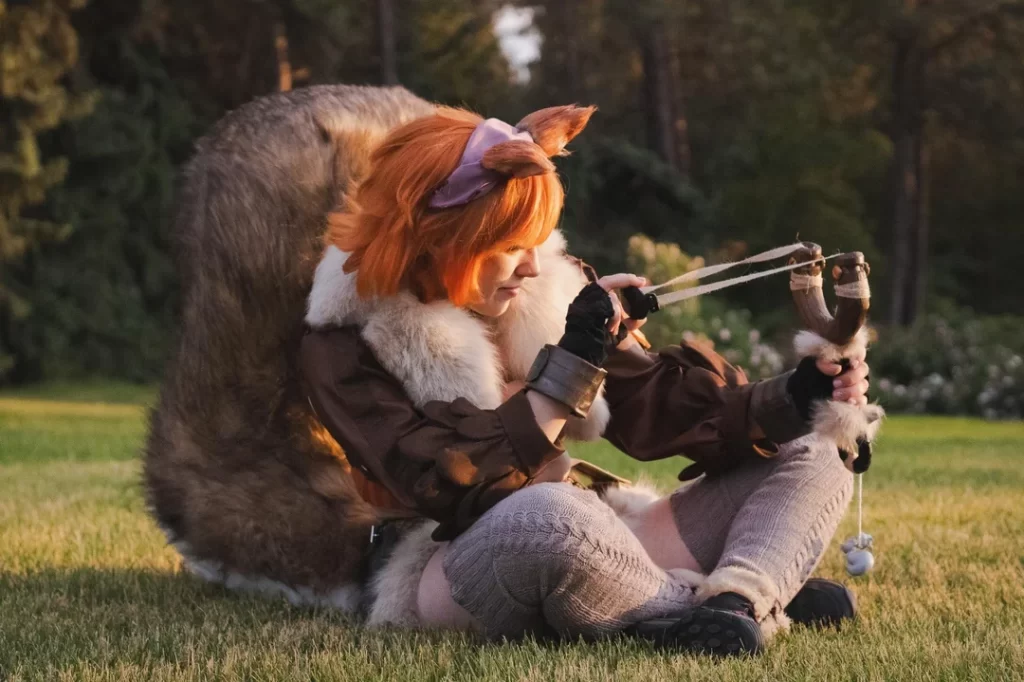 Garota Esquilo cosplay por Cute n Cursed