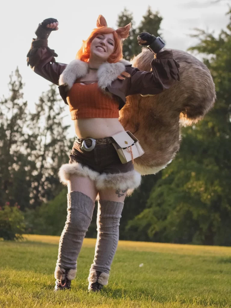 Garota Esquilo cosplay por Cute n Cursed