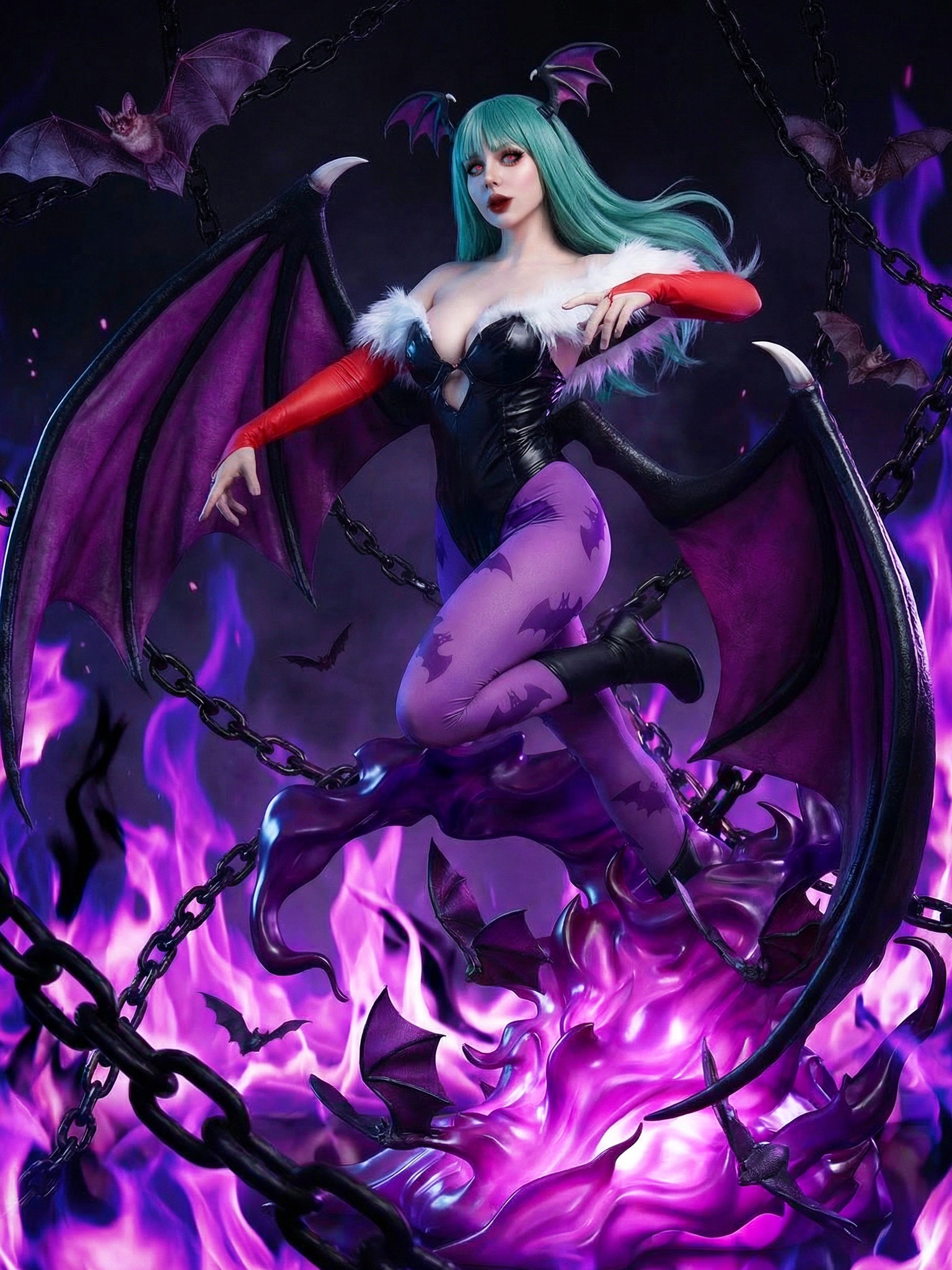 Morrigan Aensland (Dark Stalkers) – cosplay por Elvira Trepovici