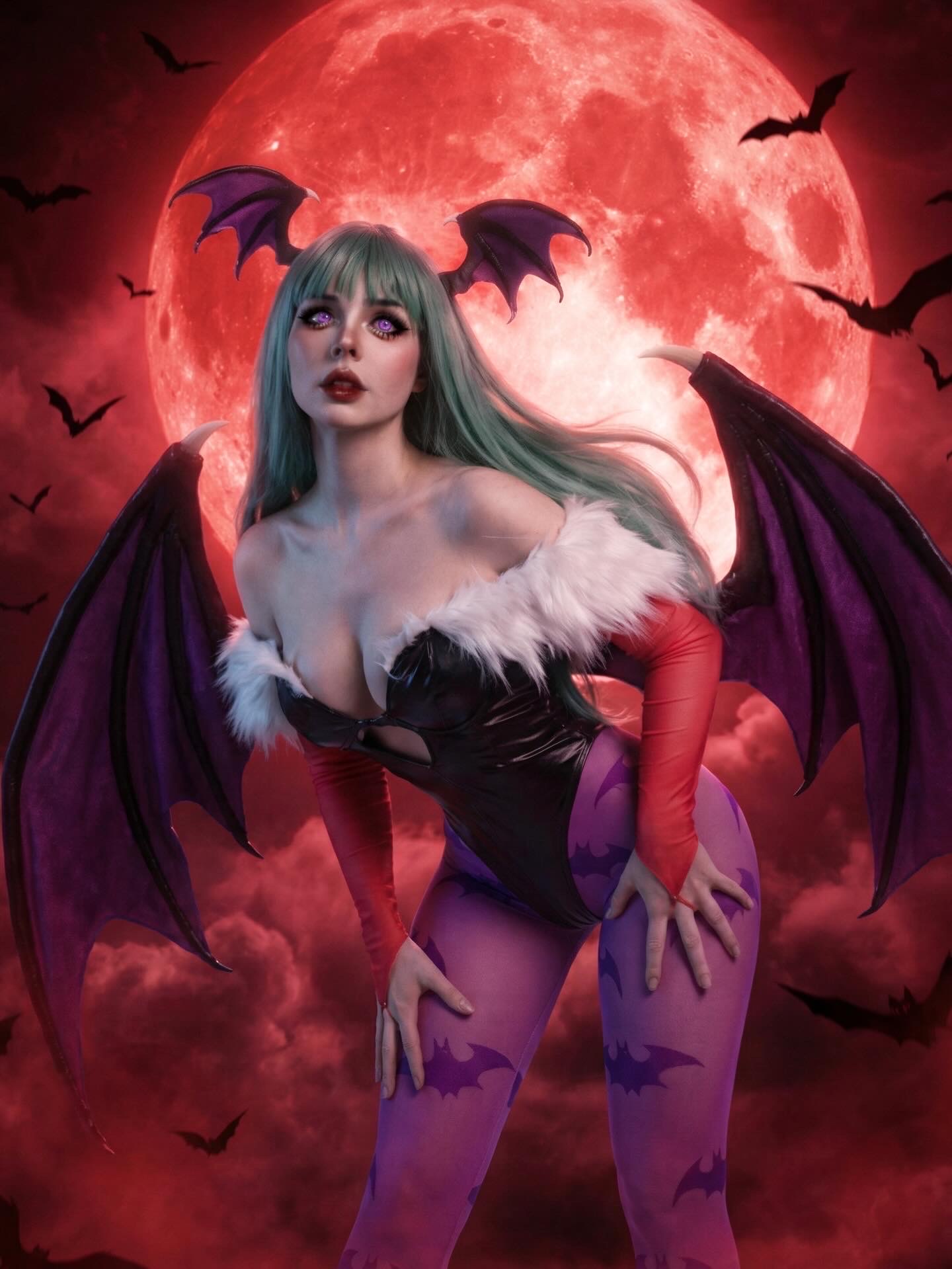 Morrigan Aensland (Dark Stalkers) – cosplay por Elvira Trepovici