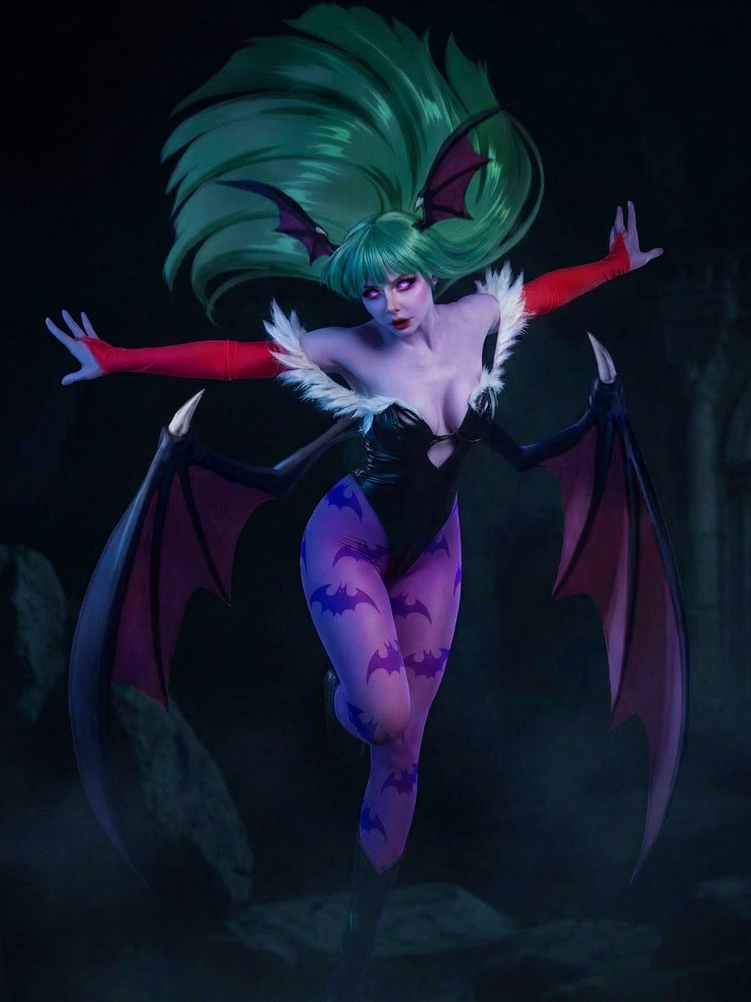 Morrigan Aensland (Dark Stalkers) – cosplay por Elvira Trepovici
