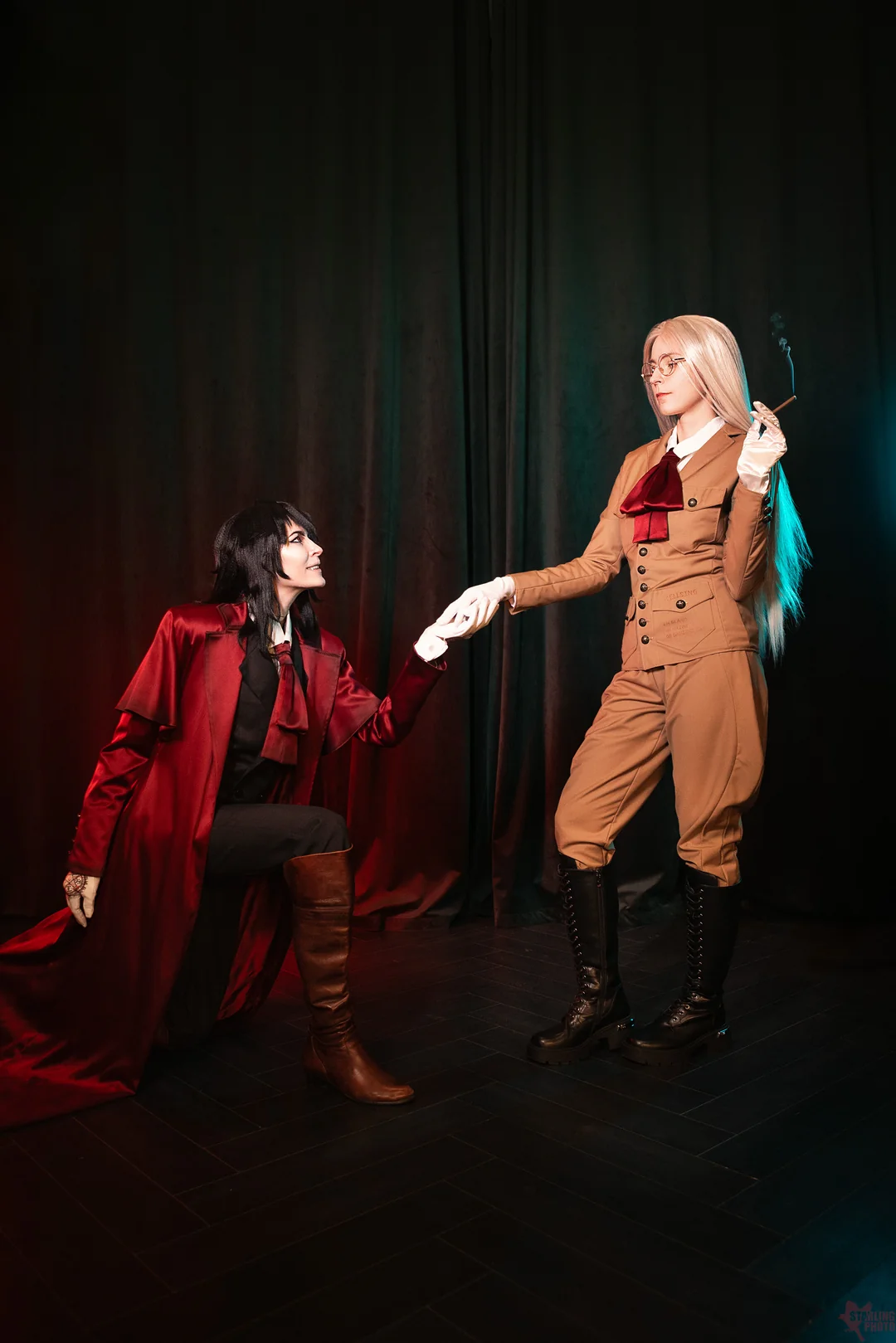 Sir Integra Helsing e Alucard cosplay