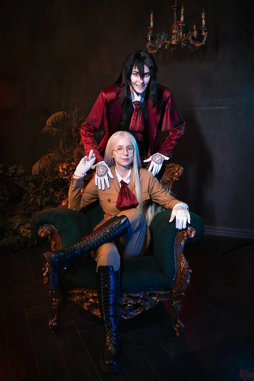 Sir Integra Helsing e Alucard cosplay