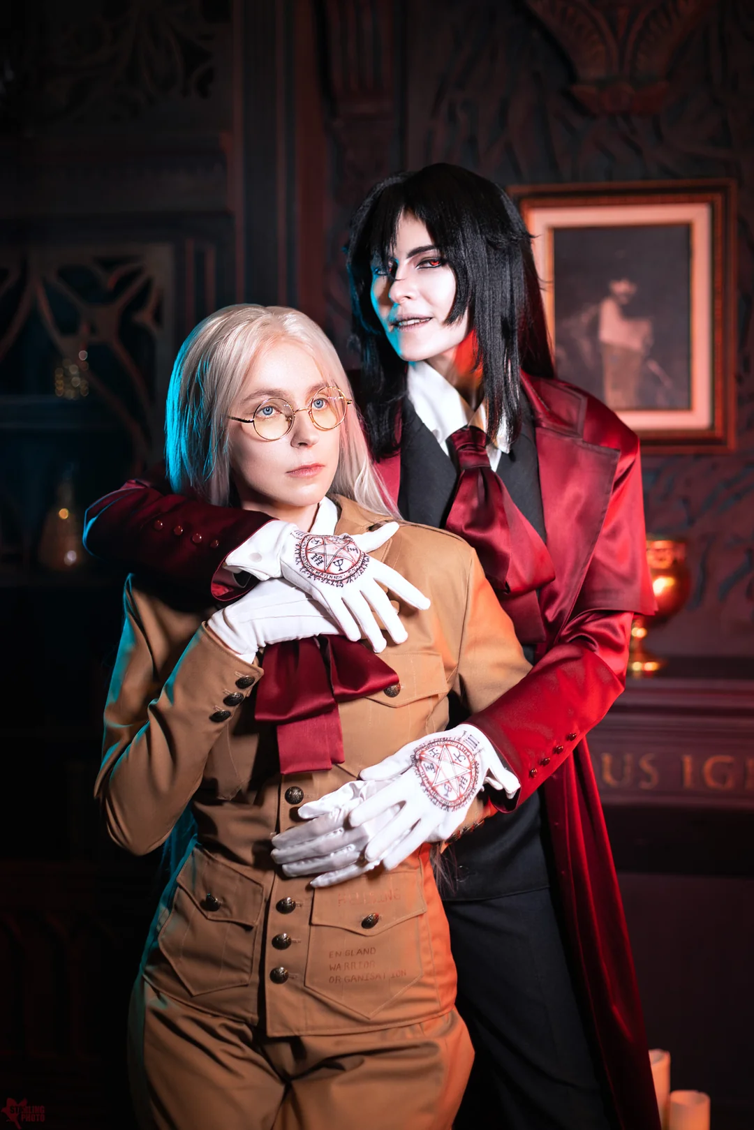 Sir Integra Helsing e Alucard cosplay