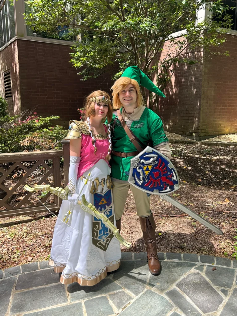 Zelda e Link cosplay