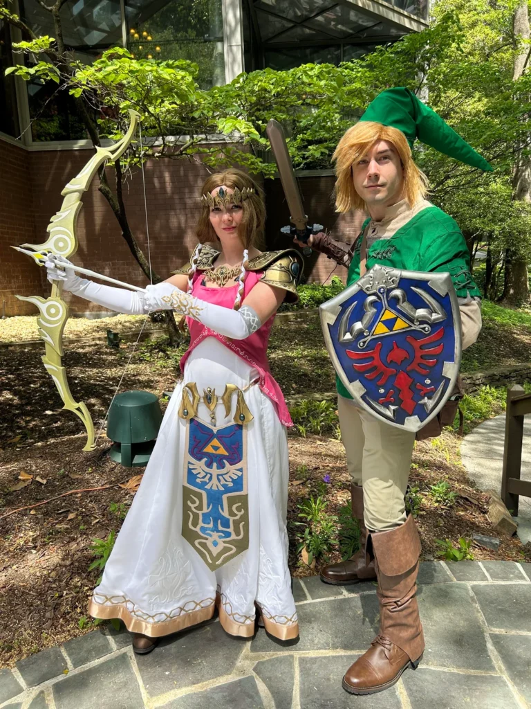 Zelda e Link cosplay
