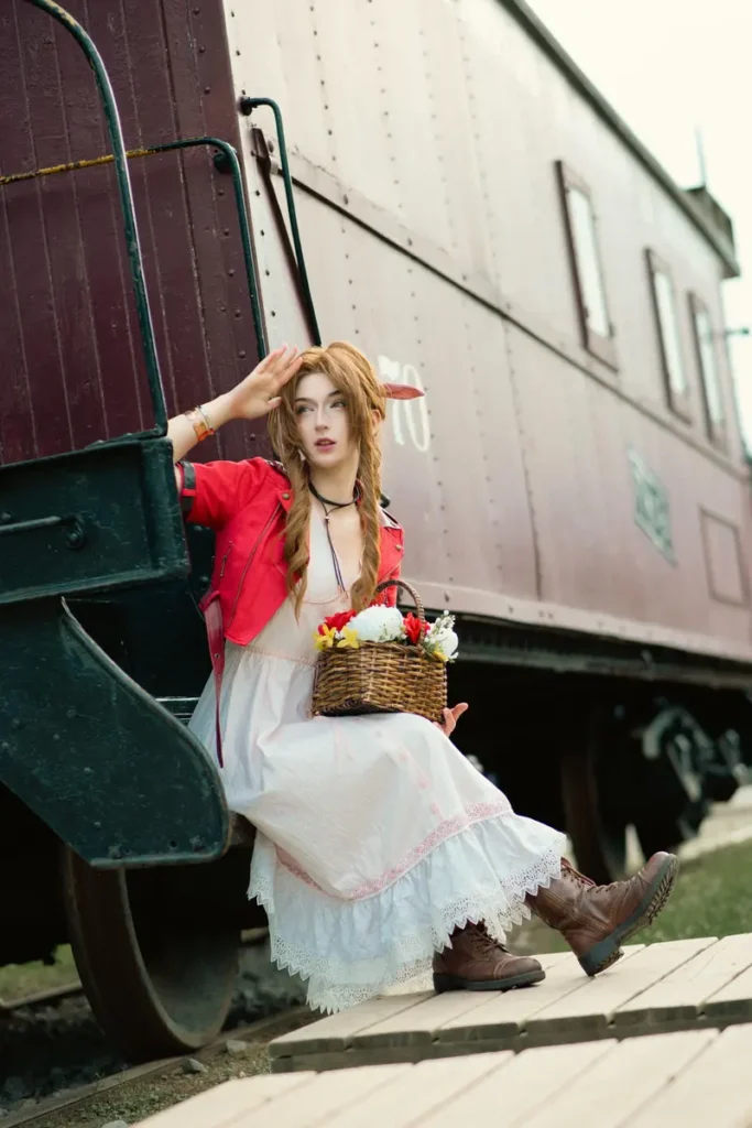 Aerith - cosplay por Parasict Poet