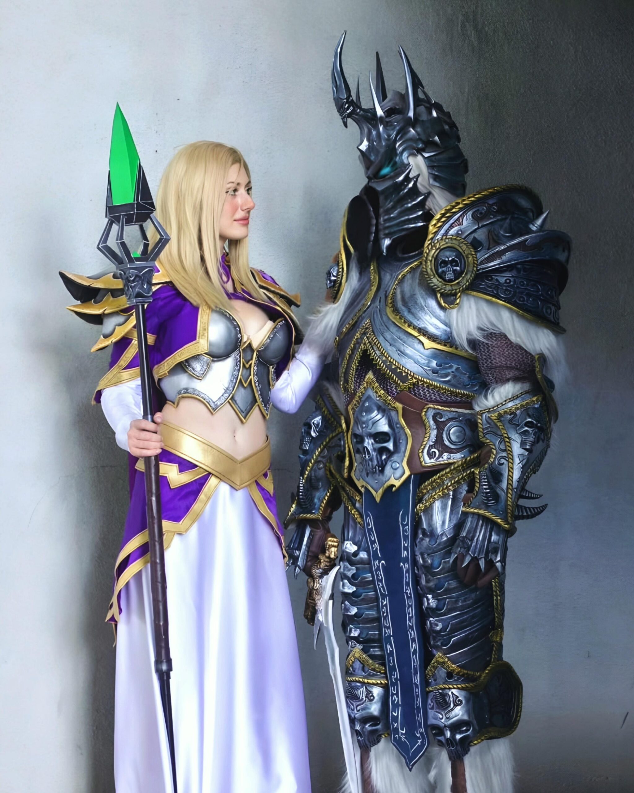 Jaina e Lich King - cosplay por Sameer Bundela e Tsarina